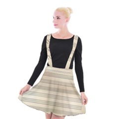 Notenblatt Paper Music Old Yellow Suspender Skater Skirt by Nexatart