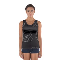 Rose Wild Seamless Pattern Flower Women s Sport Tank Top  by Nexatart