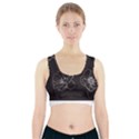 Rose Wild Seamless Pattern Flower Sports Bra With Pocket View1