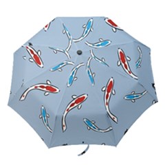 Koi Carp East Vector Seamless Folding Umbrellas by Nexatart