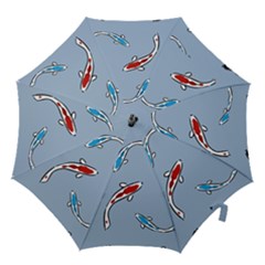 Koi Carp East Vector Seamless Hook Handle Umbrellas (small) by Nexatart