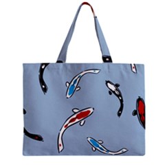 Koi Carp East Vector Seamless Zipper Mini Tote Bag by Nexatart