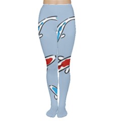 Koi Carp East Vector Seamless Women s Tights by Nexatart