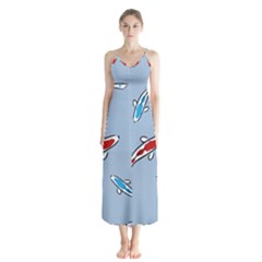 Koi Carp East Vector Seamless Chiffon Maxi Dress by Nexatart