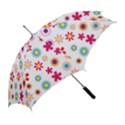 Floral Flowers Background Pattern Straight Umbrellas View2