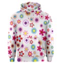 Floral Flowers Background Pattern Men s Pullover Hoodie View1