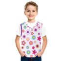 Floral Flowers Background Pattern Kids  SportsWear View1