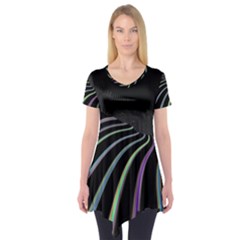 Graphic Design Graphic Design Short Sleeve Tunic  by Nexatart