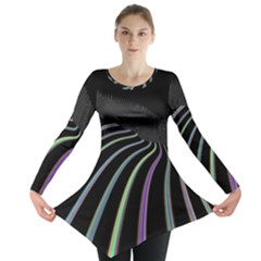 Graphic Design Graphic Design Long Sleeve Tunic  by Nexatart