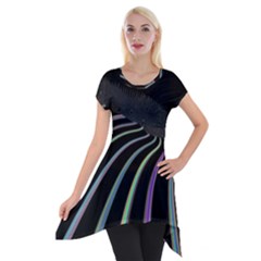 Graphic Design Graphic Design Short Sleeve Side Drop Tunic by Nexatart