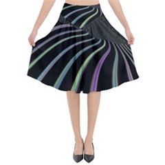 Graphic Design Graphic Design Flared Midi Skirt by Nexatart