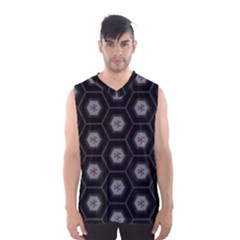 Mandala Calming Coloring Page Men s Basketball Tank Top by Nexatart