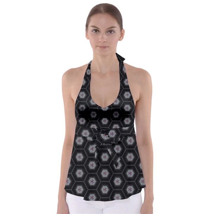 Mandala Calming Coloring Page Babydoll Tankini Top