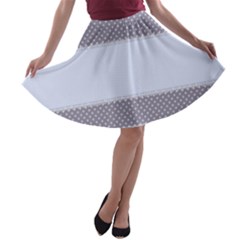 Blue Modern A-line Skater Skirt