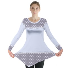 Blue Modern Long Sleeve Tunic  by Nexatart