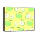 Apples Apple Pattern Vector Green Deluxe Canvas 16  x 12   View1