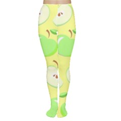 Apples Apple Pattern Vector Green Women s Tights by Nexatart