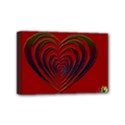 Red Heart Colorful Love Shape Mini Canvas 6  x 4  View1