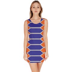 Pattern Design Modern Backdrop Sleeveless Bodycon Dress