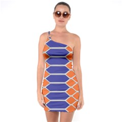 Pattern Design Modern Backdrop One Soulder Bodycon Dress