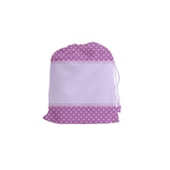 Purple Modern Drawstring Pouches (small)  by Nexatart