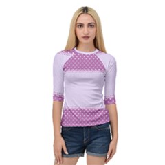 Purple Modern Quarter Sleeve Tee