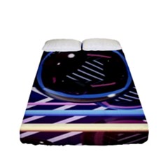 Abstract Sphere Room 3d Design Fitted Sheet (full/ Double Size) by Nexatart