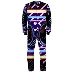 Abstract Sphere Room 3d Design Onepiece Jumpsuit (men)  by Nexatart