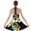 Flowers Black White Bunch Floral Strapless Bra Top Dress View2