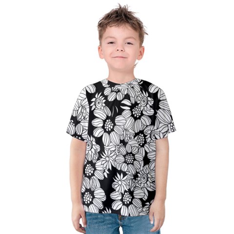 Mandala Calming Coloring Page Kids  Cotton Tee by Nexatart