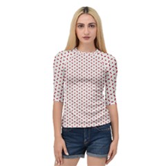 Motif Pattern Decor Backround Quarter Sleeve Tee