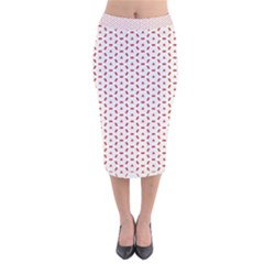 Motif Pattern Decor Backround Velvet Midi Pencil Skirt by Nexatart