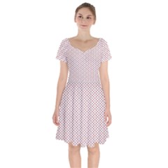 Motif Pattern Decor Backround Short Sleeve Bardot Dress by Nexatart