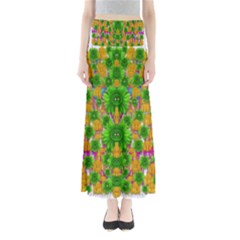 Jungle Love In Fantasy Landscape Of Freedom Peace Maxi Skirts by pepitasart