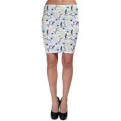 Hand Drawm Seamless Floral Pattern Bodycon Skirt by TastefulDesigns