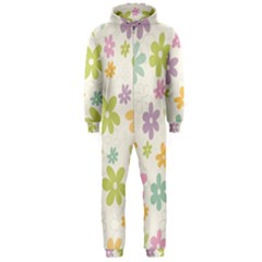 Beautiful Spring Flowers Background Hooded Jumpsuit (men)  by TastefulDesigns