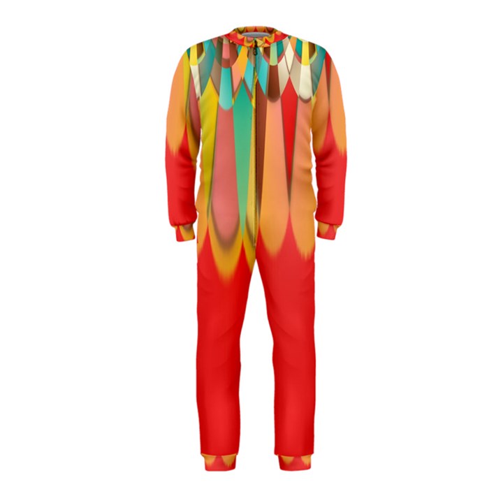 Colors On Red OnePiece Jumpsuit (Kids)