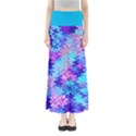 Blue and Purple Marble Waves Maxi Skirts View1