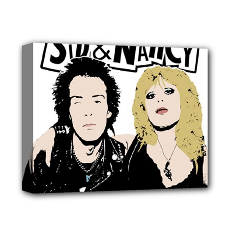 Sid And Nancy Deluxe Canvas 14  X 11  by Valentinaart