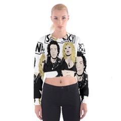 Sid And Nancy Cropped Sweatshirt by Valentinaart