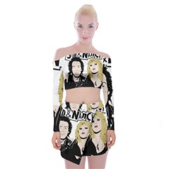 Sid And Nancy Off Shoulder Top With Skirt Set by Valentinaart