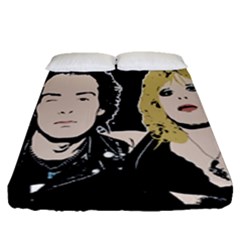 Sid And Nancy Fitted Sheet (queen Size) by Valentinaart