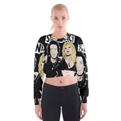 Sid And Nancy Cropped Sweatshirt by Valentinaart