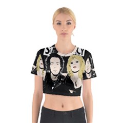 Sid And Nancy Cotton Crop Top by Valentinaart