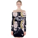 Sid and Nancy Long Sleeve Off Shoulder Dress View1