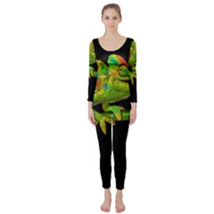 Chameleons Long Sleeve Catsuit by Valentinaart