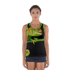 Chameleons Women s Sport Tank Top  by Valentinaart