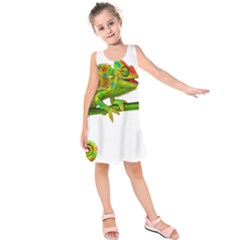 Chameleons Kids  Sleeveless Dress by Valentinaart