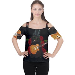 Puli dog - Slash  Women s Cutout Shoulder Tee