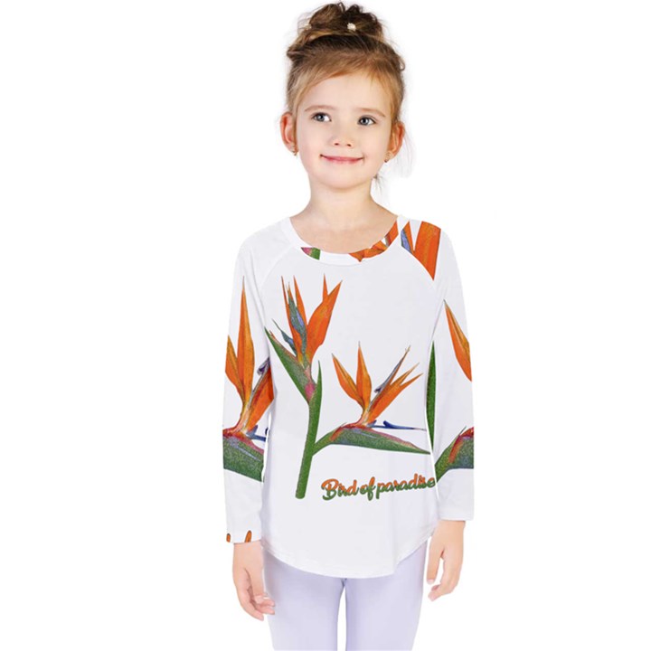 Bird Of Paradise Kids  Long Sleeve Tee